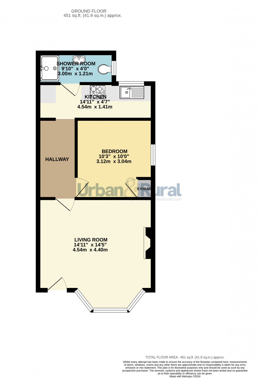 Floorplan for Bedford, Bedfordshire