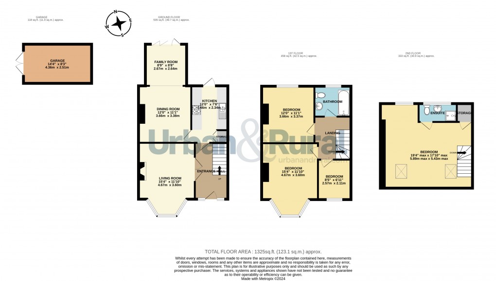 Floorplan for Bedford, Bedfordshire