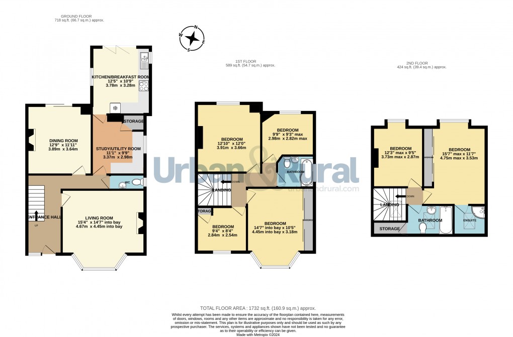 Floorplan for Bedford, Bedfordshire