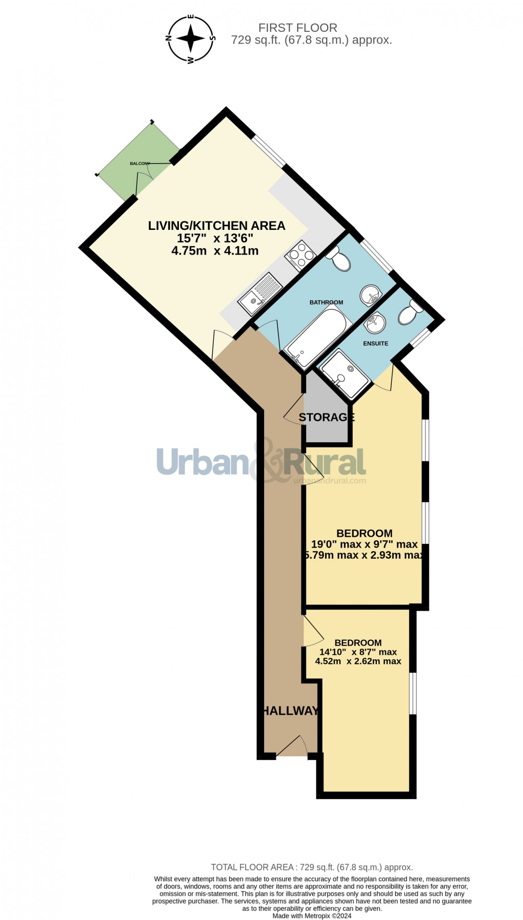 Floorplan for Bedford, Bedfordshire