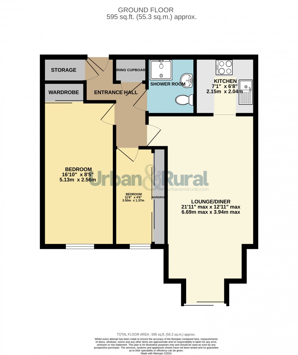 Floorplan for Bedford, Bedfordshire