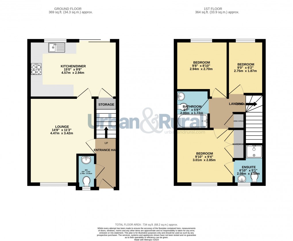 Floorplan for Clapham, Bedford, Bedfordshire