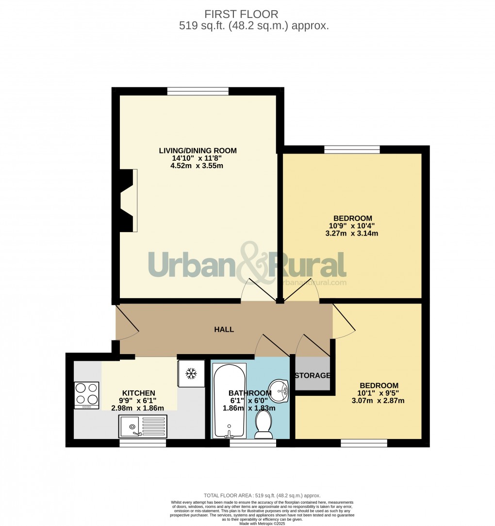 Floorplan for Bedford, Bedfordshire