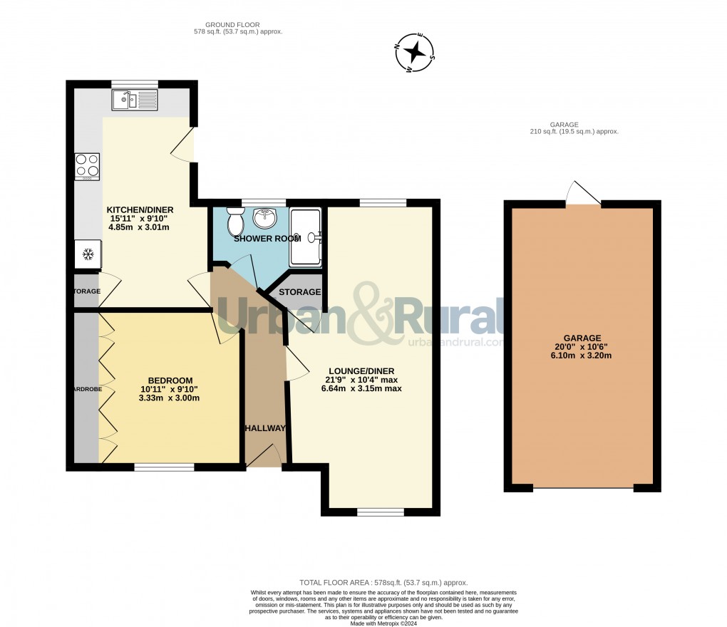 Floorplan for Clapham, Bedford, Bedfordshire