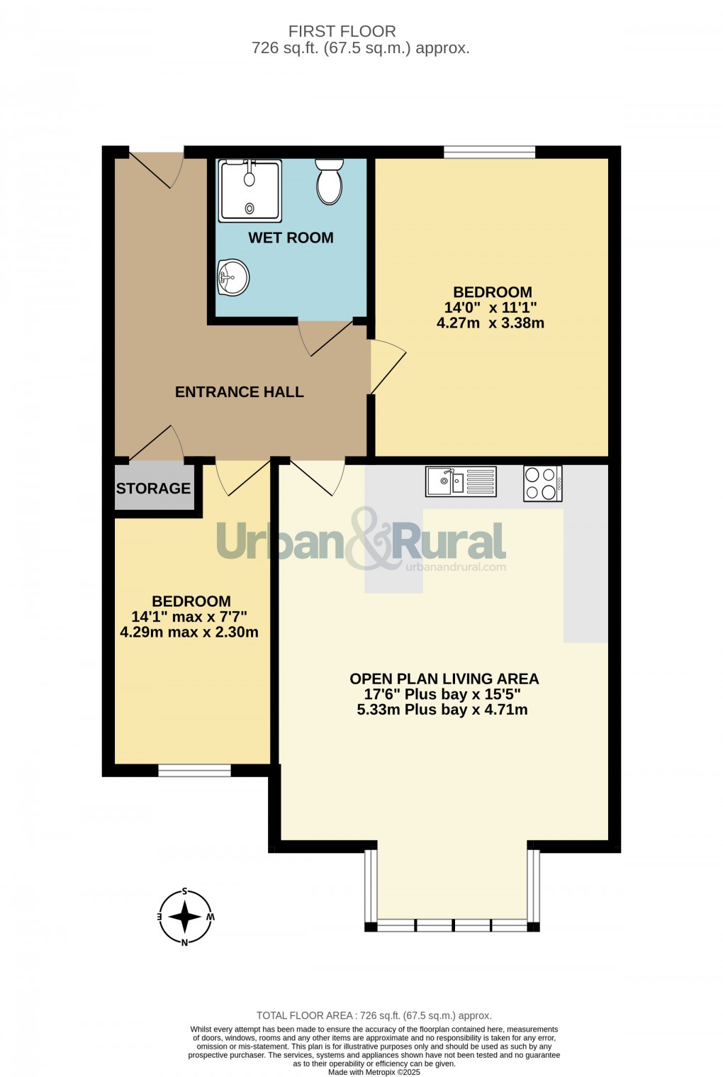 Floorplan for Bedford, Bedfordshire