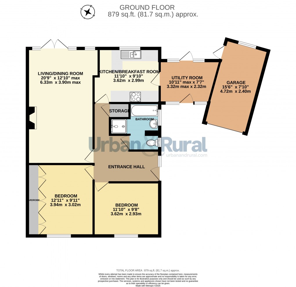 Floorplan for Bedford, Bedfordshire