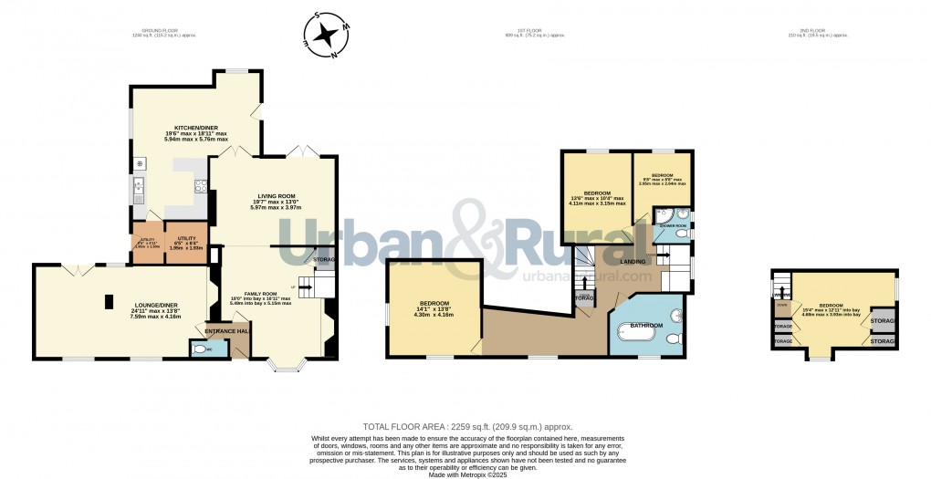 Floorplan for Sharnbrook, Bedford, Bedfordshire