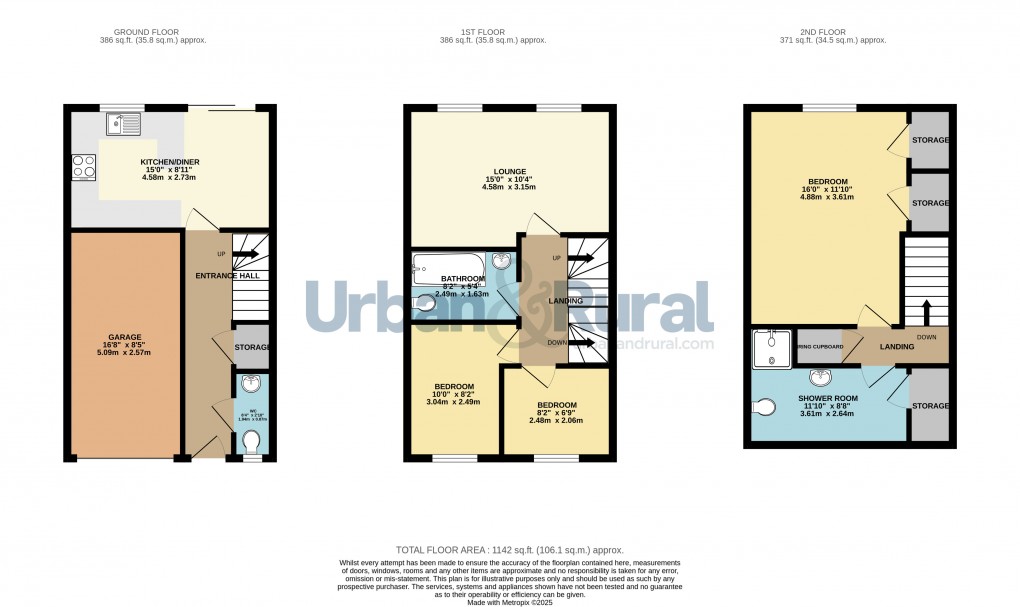 Floorplan for Bedford, Bedfordshire