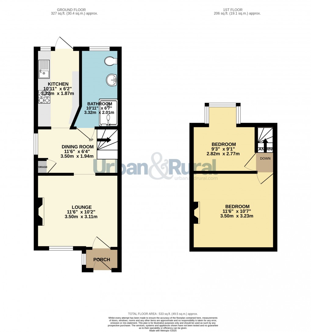 Floorplan for Clapham, Bedford, Bedfordshire