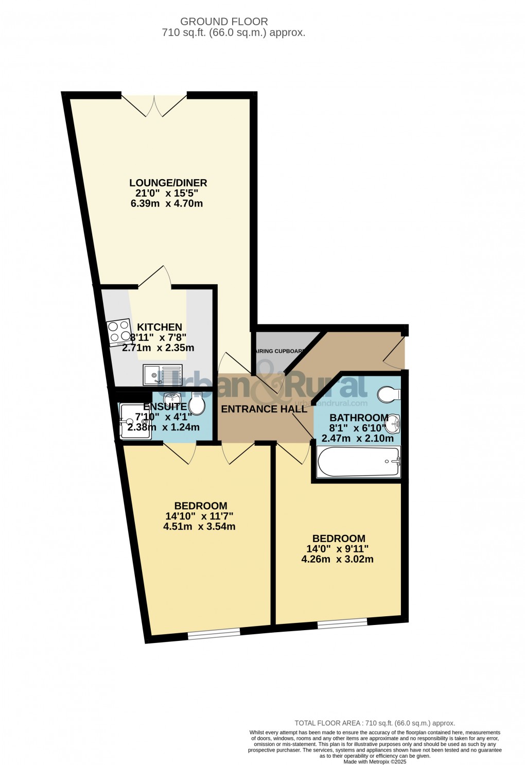 Floorplan for Bedford, Bedfordshire