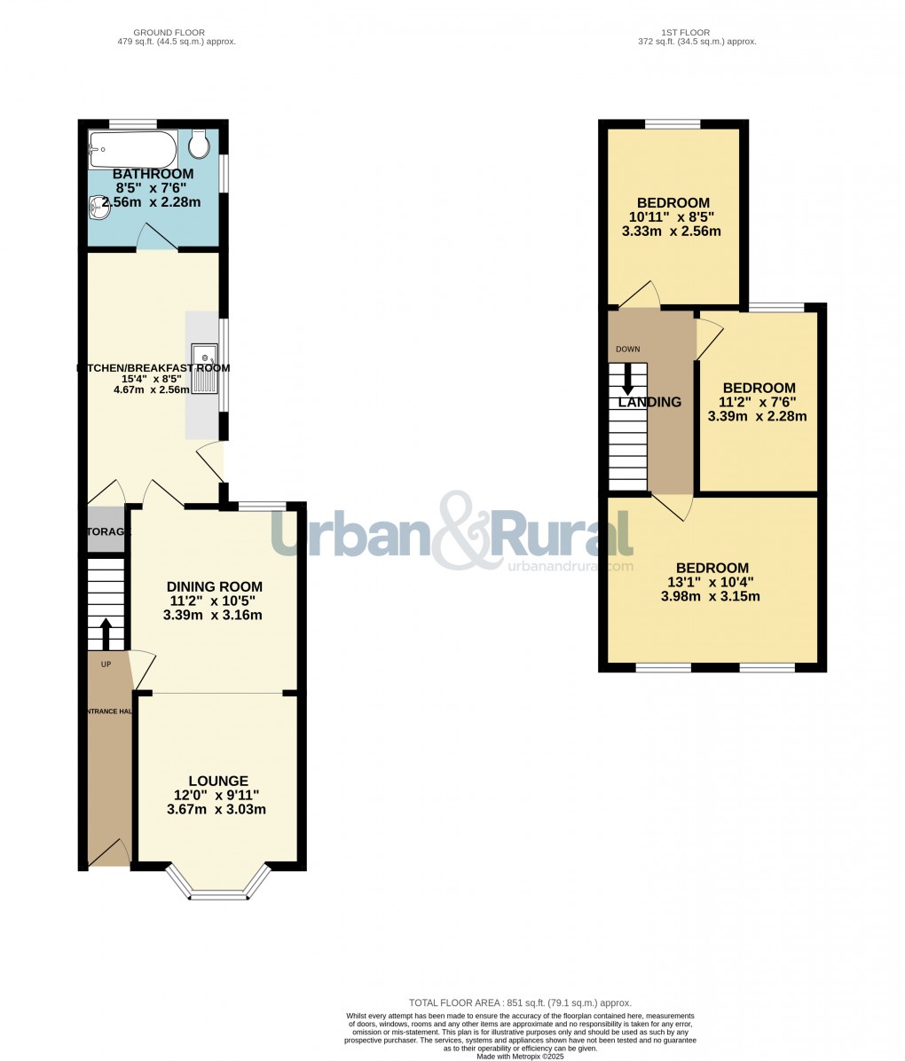 Floorplan for Bedford, Bedfordshire