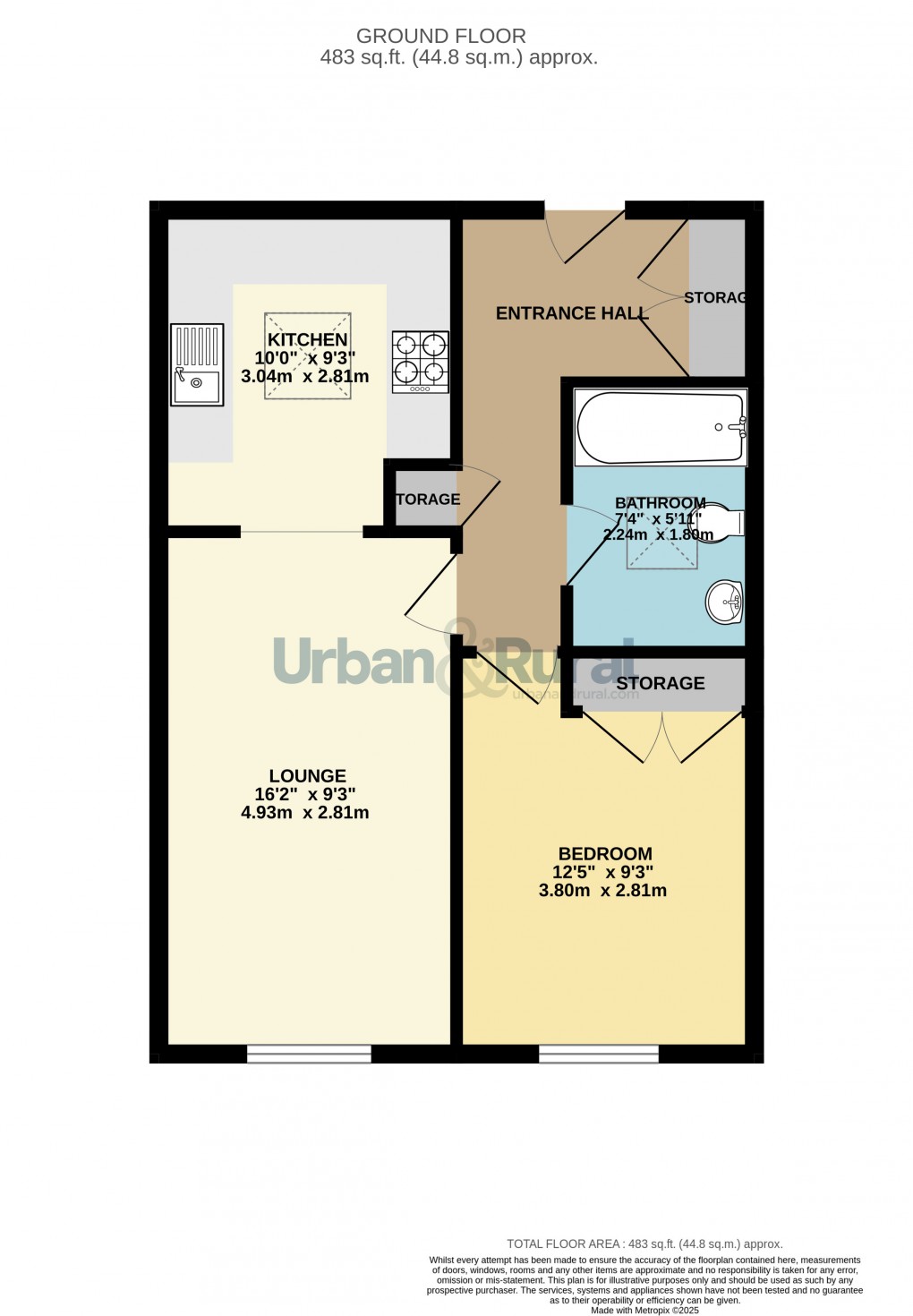 Floorplan for Kempston, Bedford, Bedfordshire