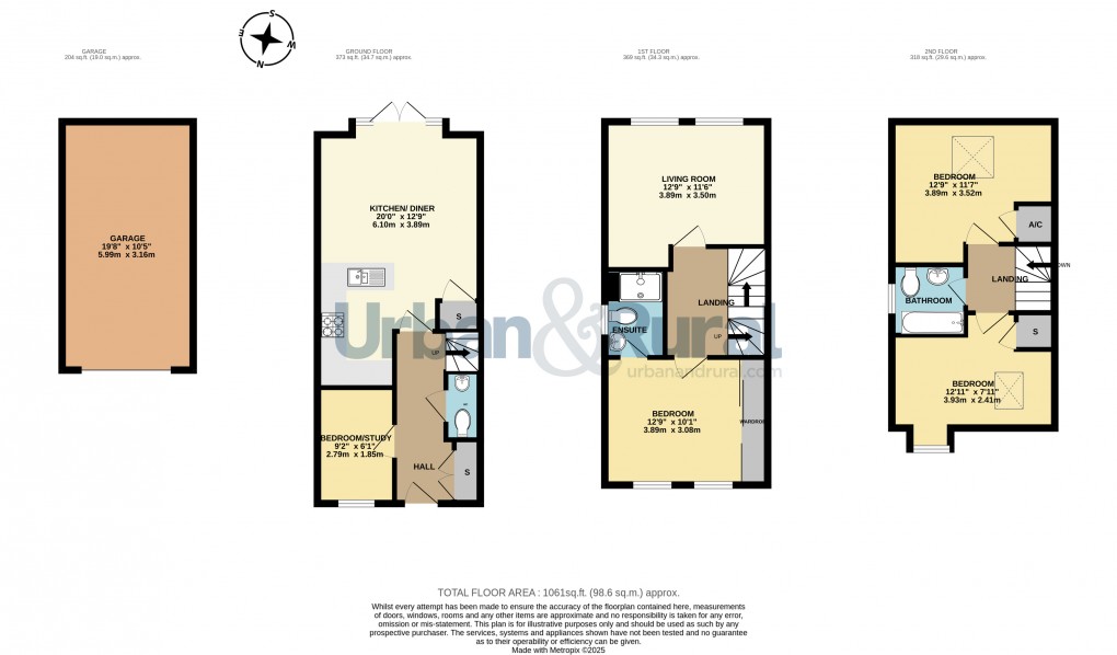 Floorplan for Kempston, Bedford, Bedfordshire