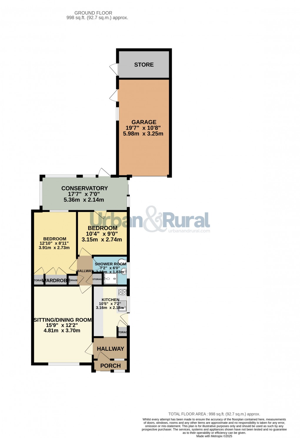 Floorplan for Bedford, Bedfordshire