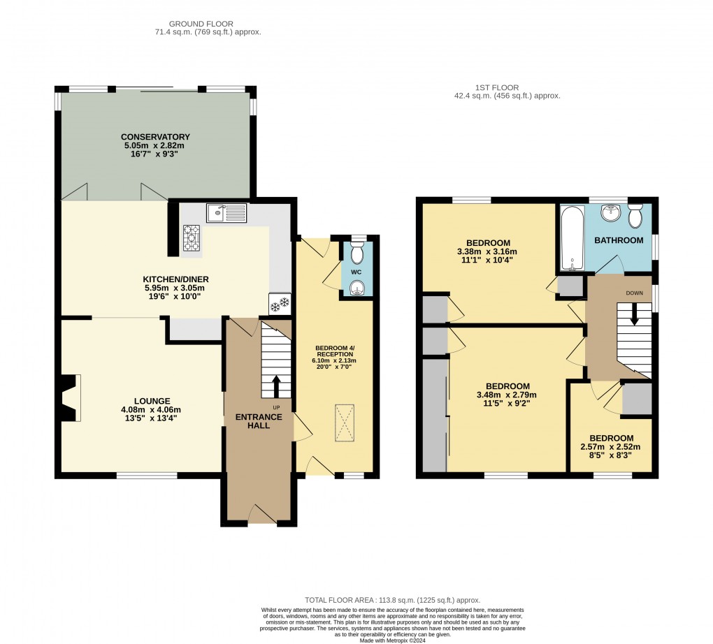 Floorplan for Bletchley, Milton Keynes, Buckinghamshire