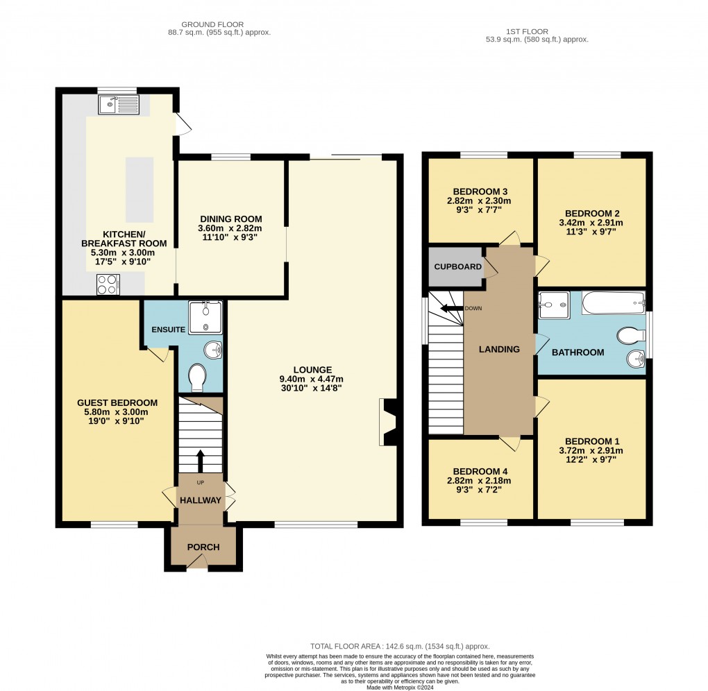 Floorplan for Bletchley, Bucks