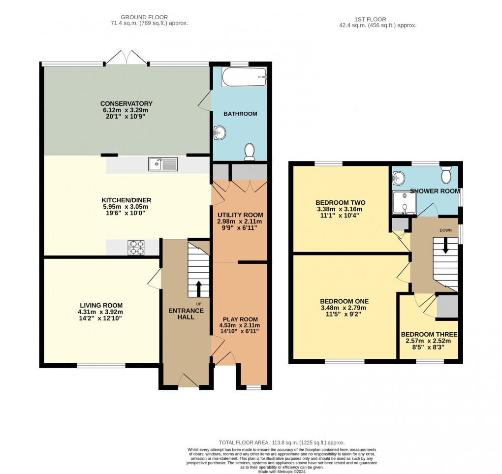 Floorplan for Bletchley, Milton Keynes, Buckinghamshire