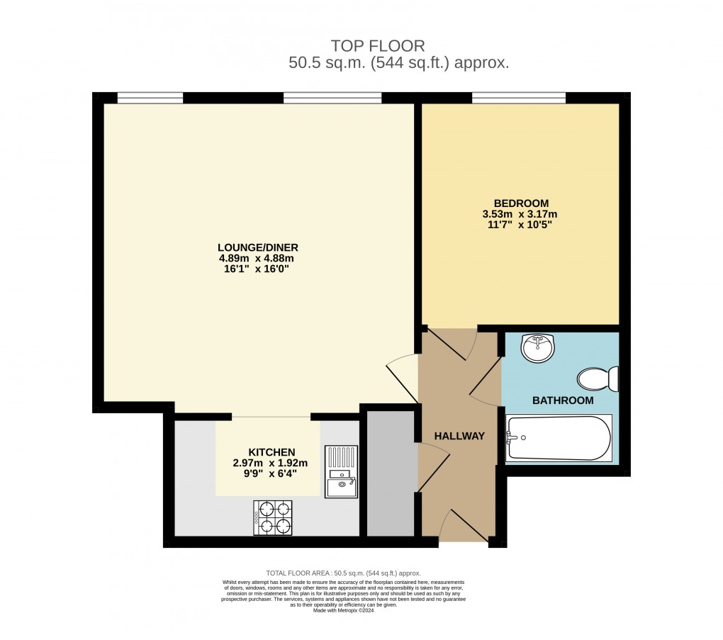 Floorplan for Millward Drive, 15 Millward Drive, Fenny Stratford, Bucks