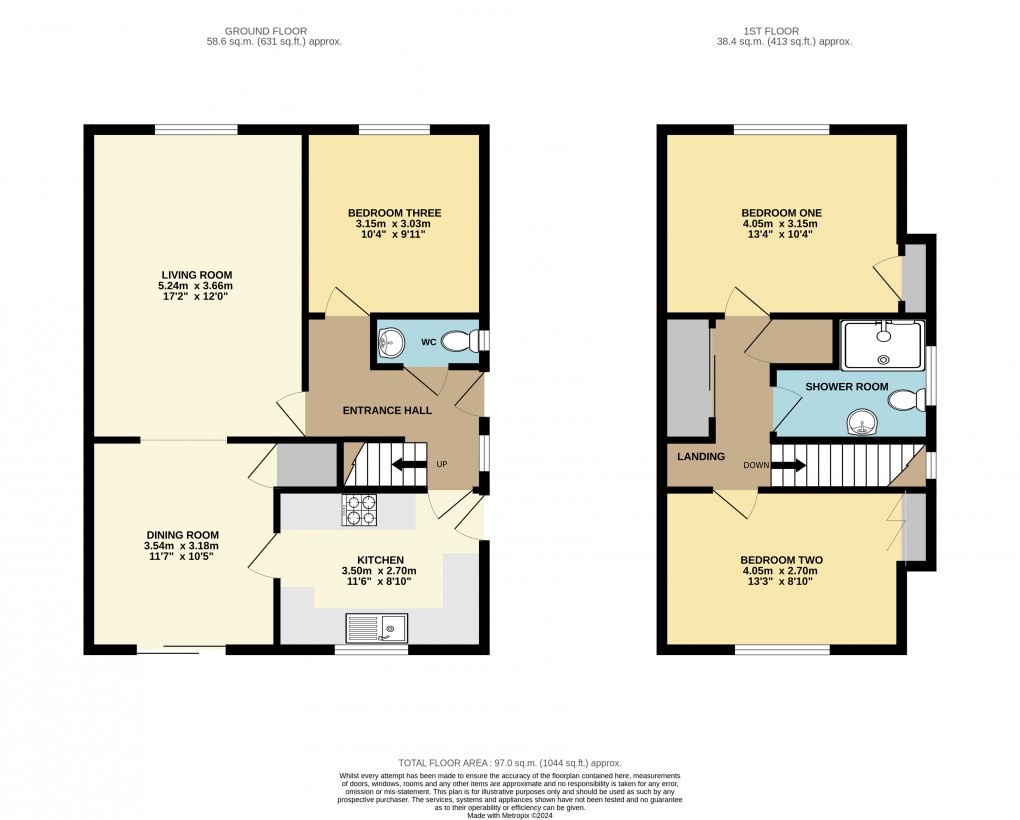 Floorplan for Bletchley, Bucks