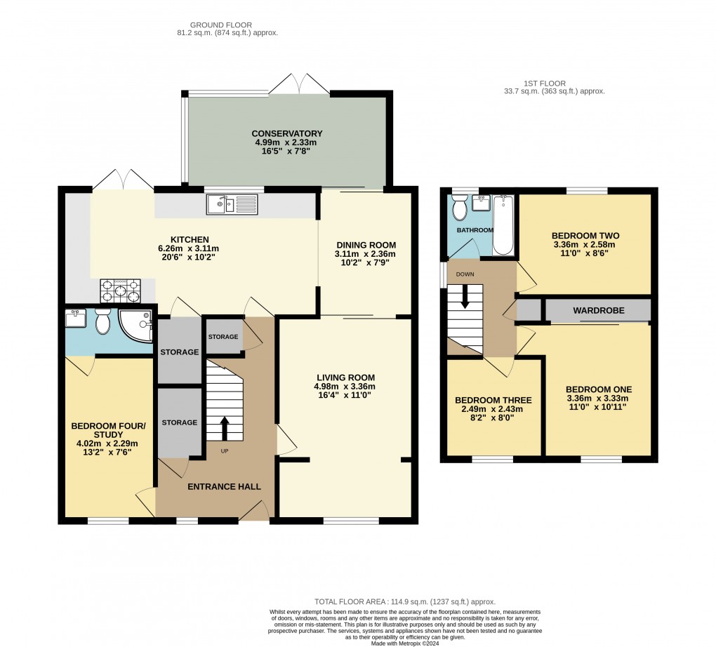 Floorplan for Bletchley, Buckinghanshire