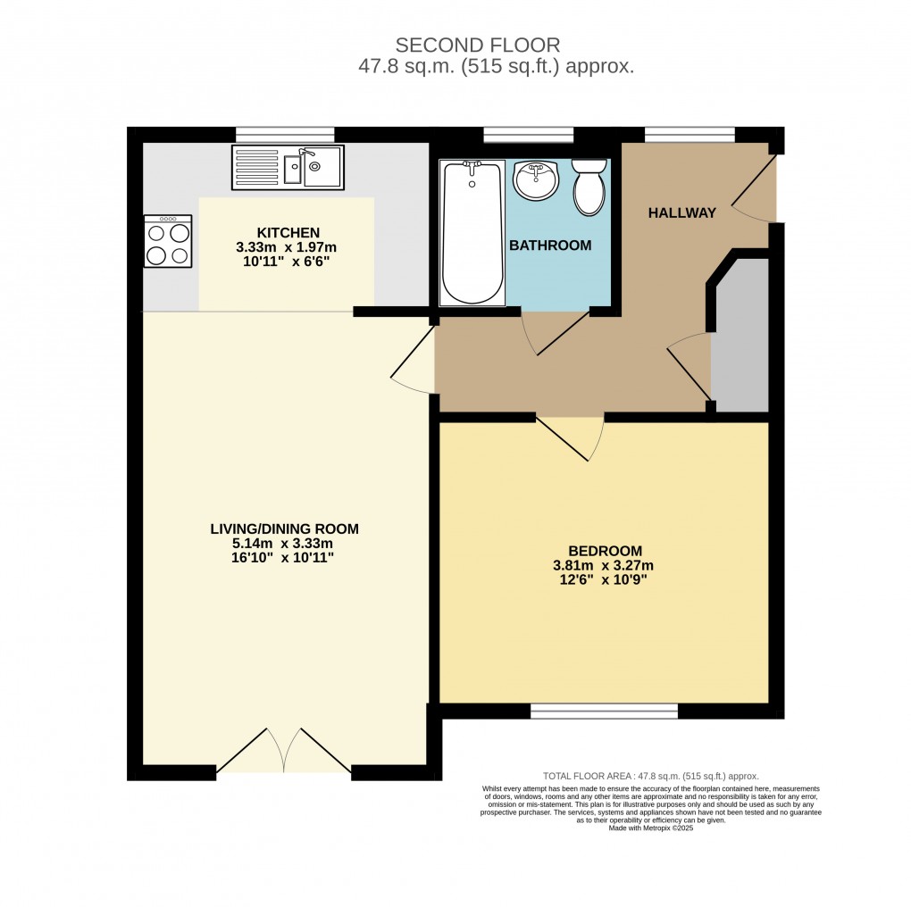 Floorplan for Bletchley, Bucks