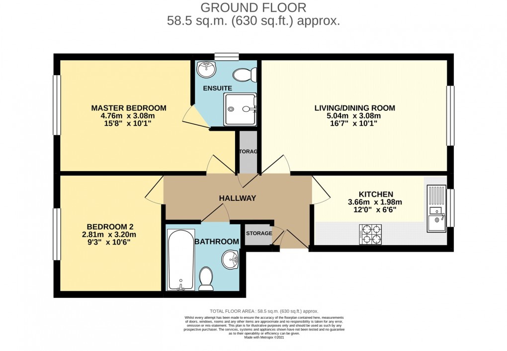 Floorplan for Dunstable, Beds