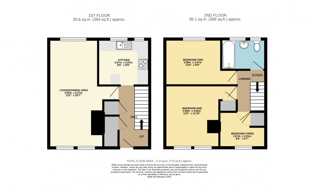 Floorplan for Dunstable, Bedfordshire