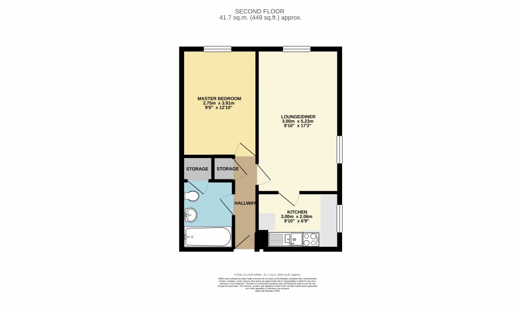 Floorplan for Dunstable, Bedfordshire