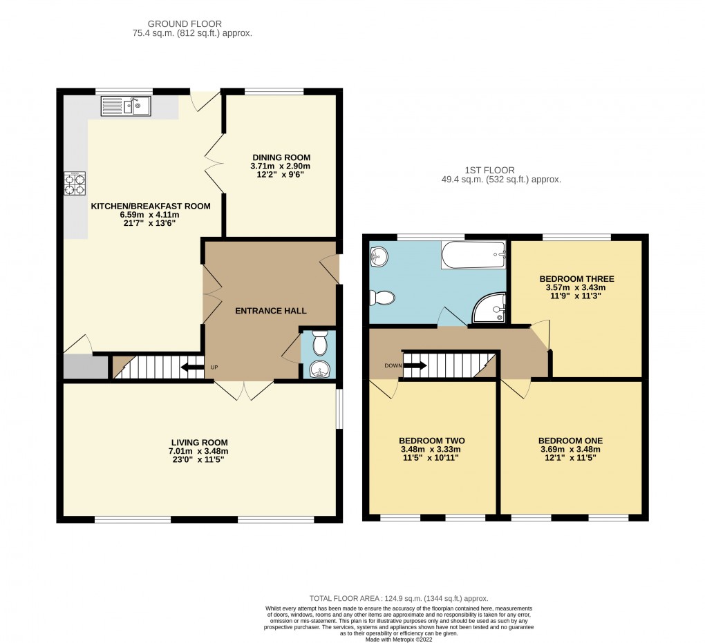 Floorplan for Dunstable, Beds