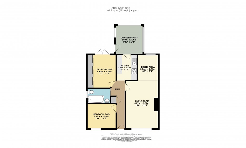 Floorplan for Dunstable, Bedfordshire