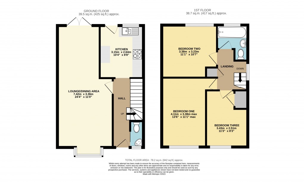 Floorplan for Linslade, Bedfordshire