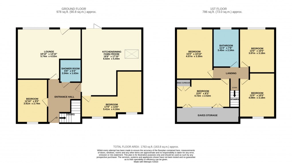 Floorplan for Houghton Regis, Dunstable, Bedfordshire