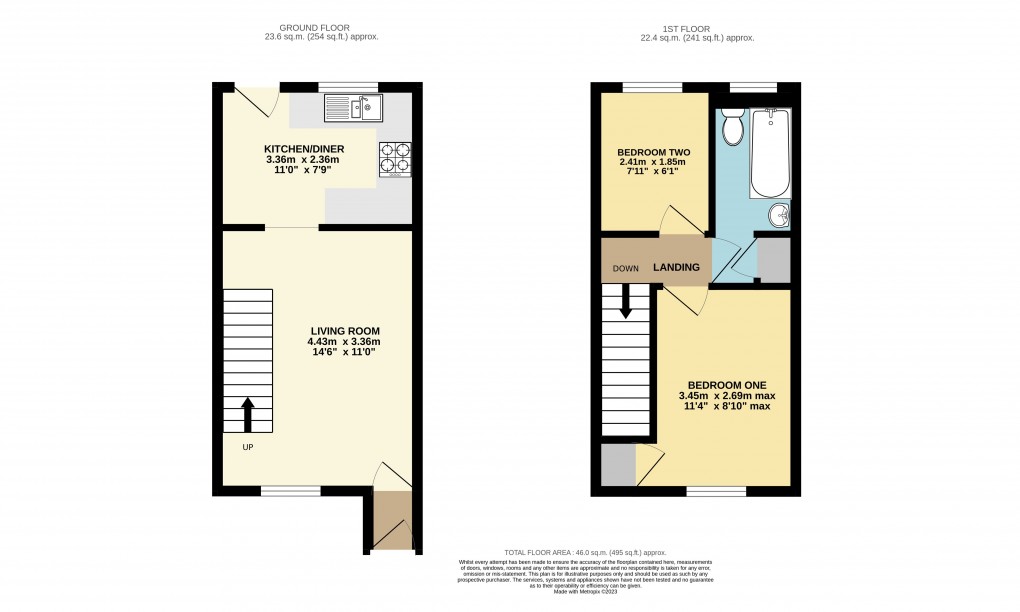 Floorplan for Dunstable, Bedfordshire