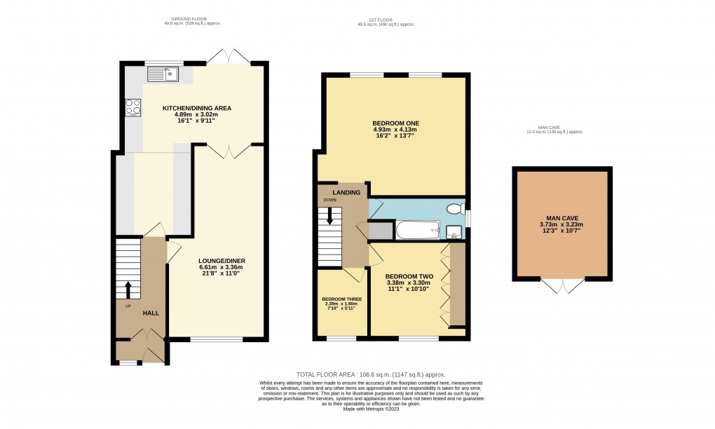 Floorplan for Dunstable, Bedfordshire