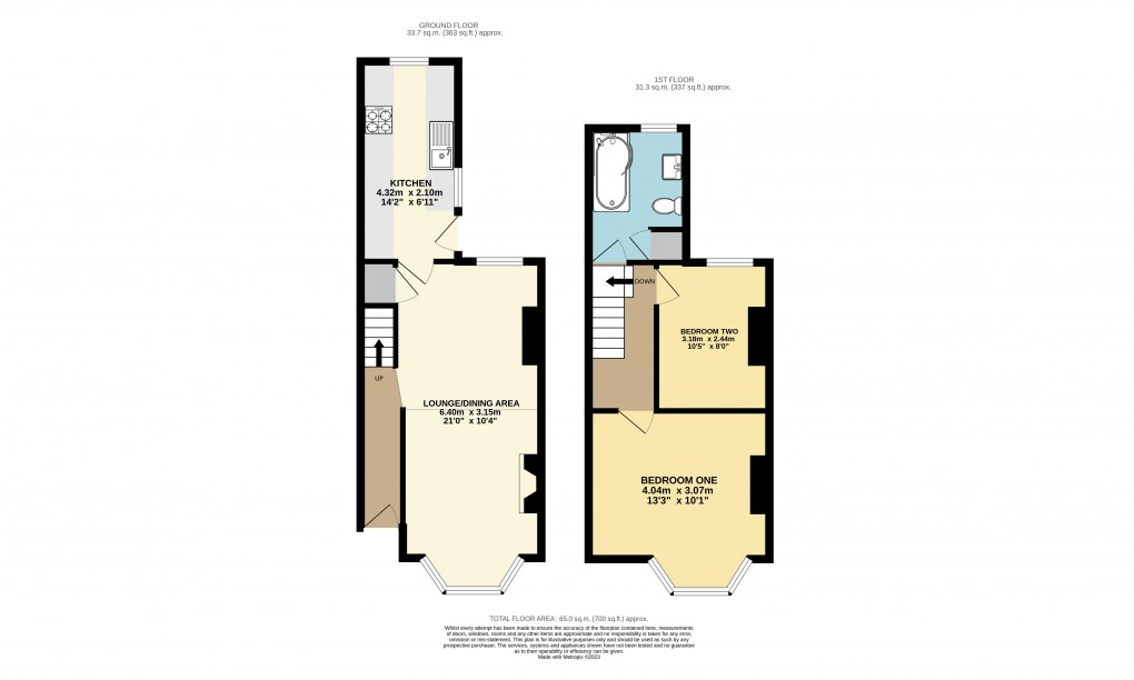 Floorplan for Dunstable, Bedfordshire