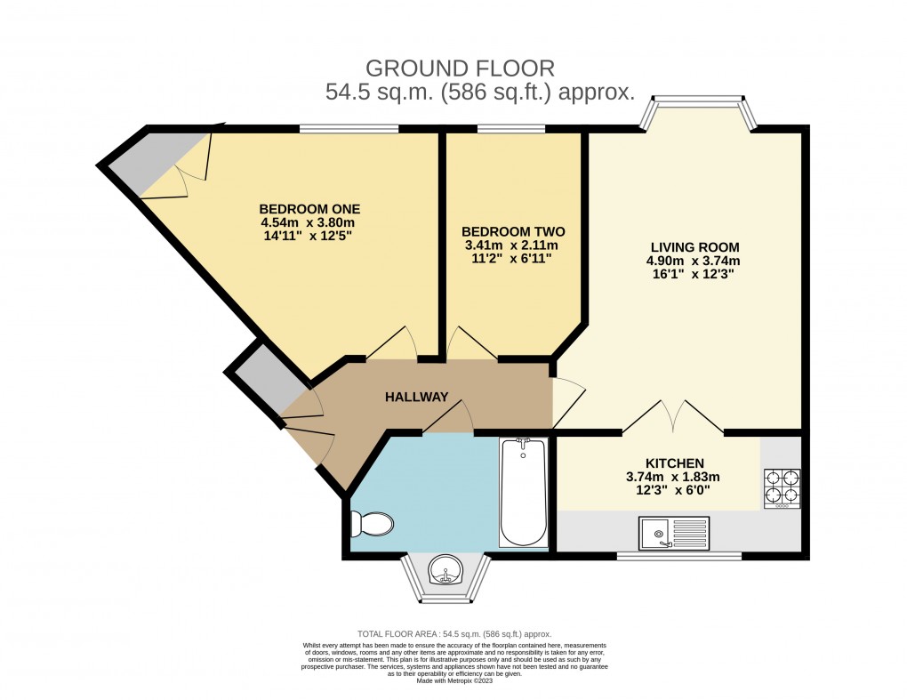 Floorplan for Dunstable, Bedfordshire