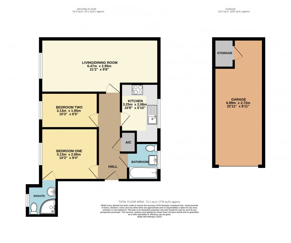 Floorplan for Dunstable, Bedfordshire