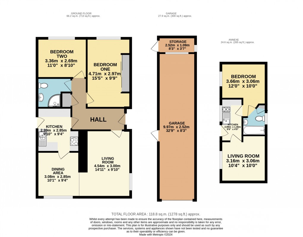 Floorplan for Dunstable, Bedfordshire