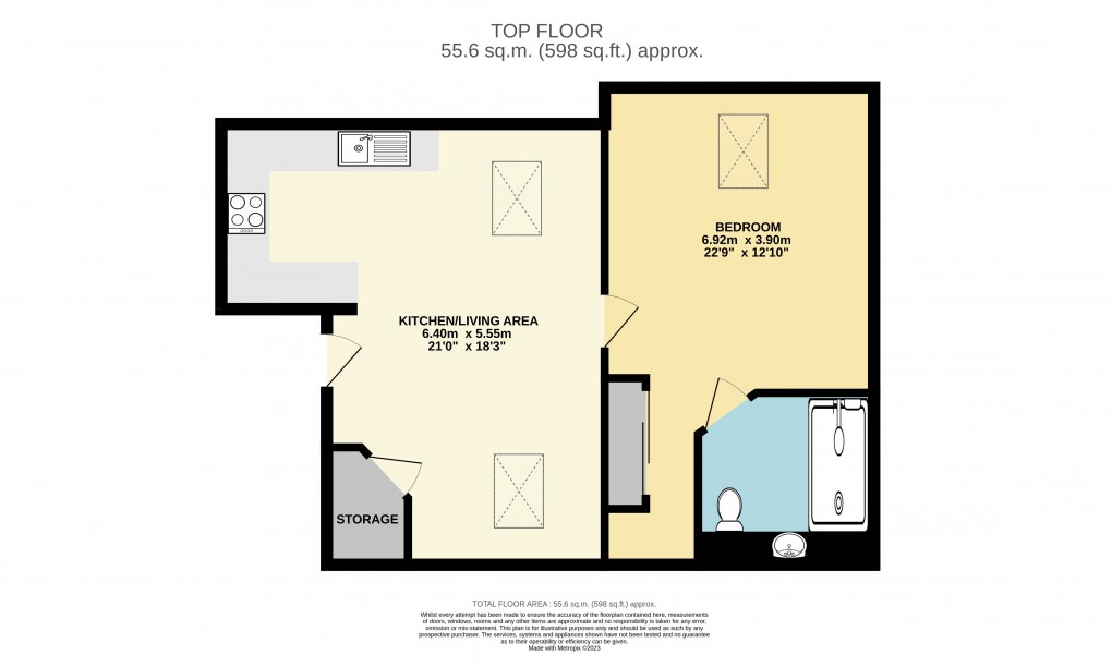 Floorplan for Dunstable, Bedfordshire