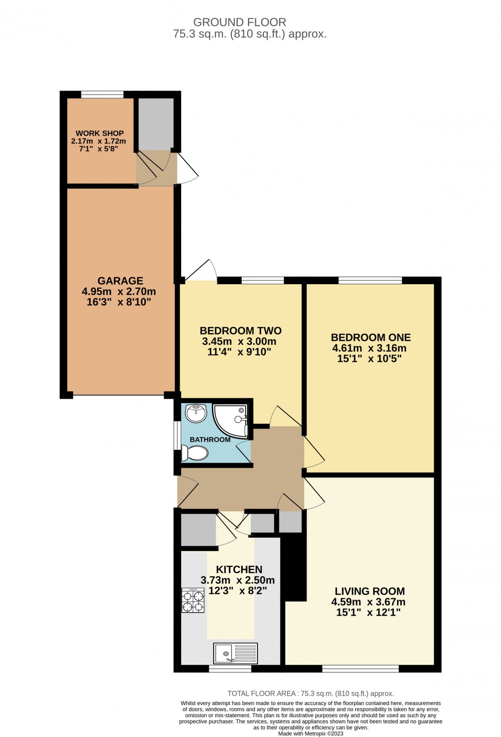 Floorplan for Dunstable, Bedfordshire