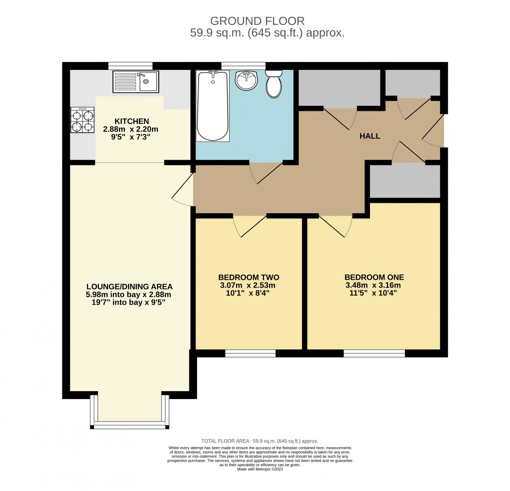 Floorplan for Dunstable, Bedfordshire