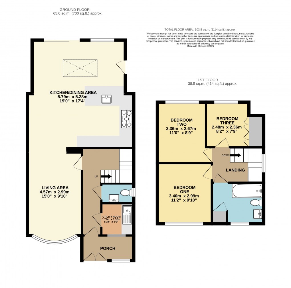 Floorplan for Kensworth, Bedfordshire