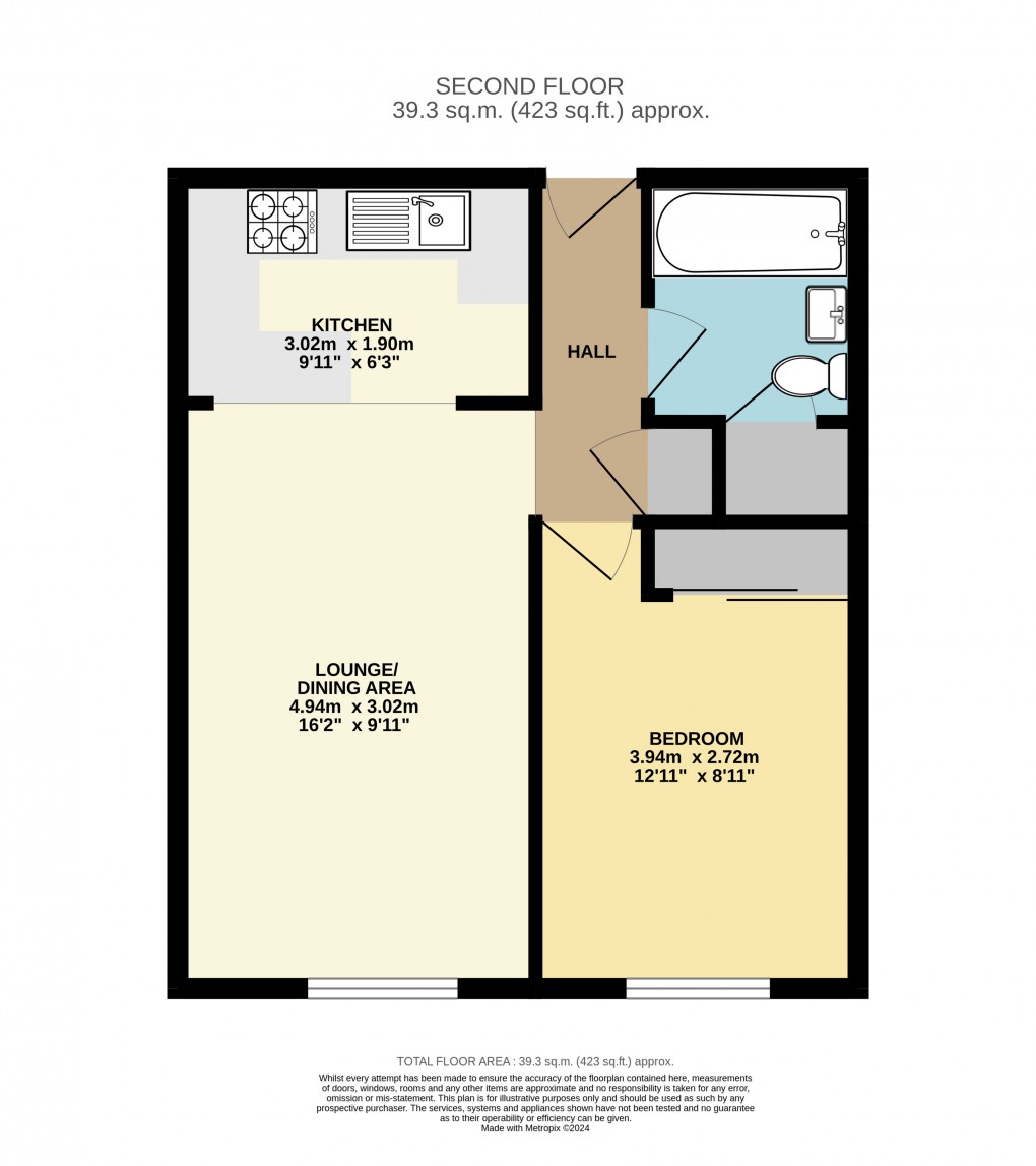 Floorplan for Dunstable, Bedfordshire