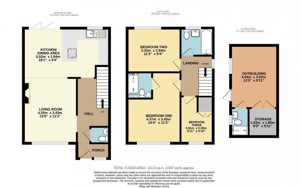 Floorplan for Dunstable, Bedfordshire