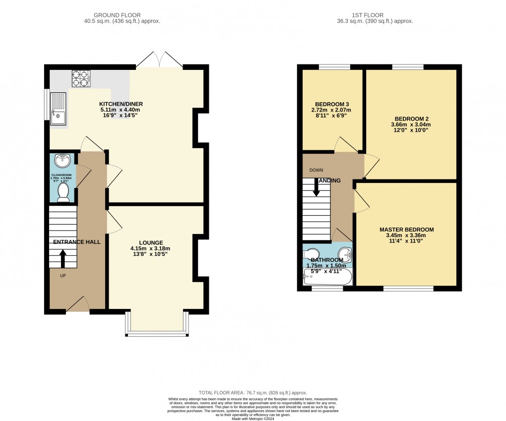 Floorplan for Dunstable