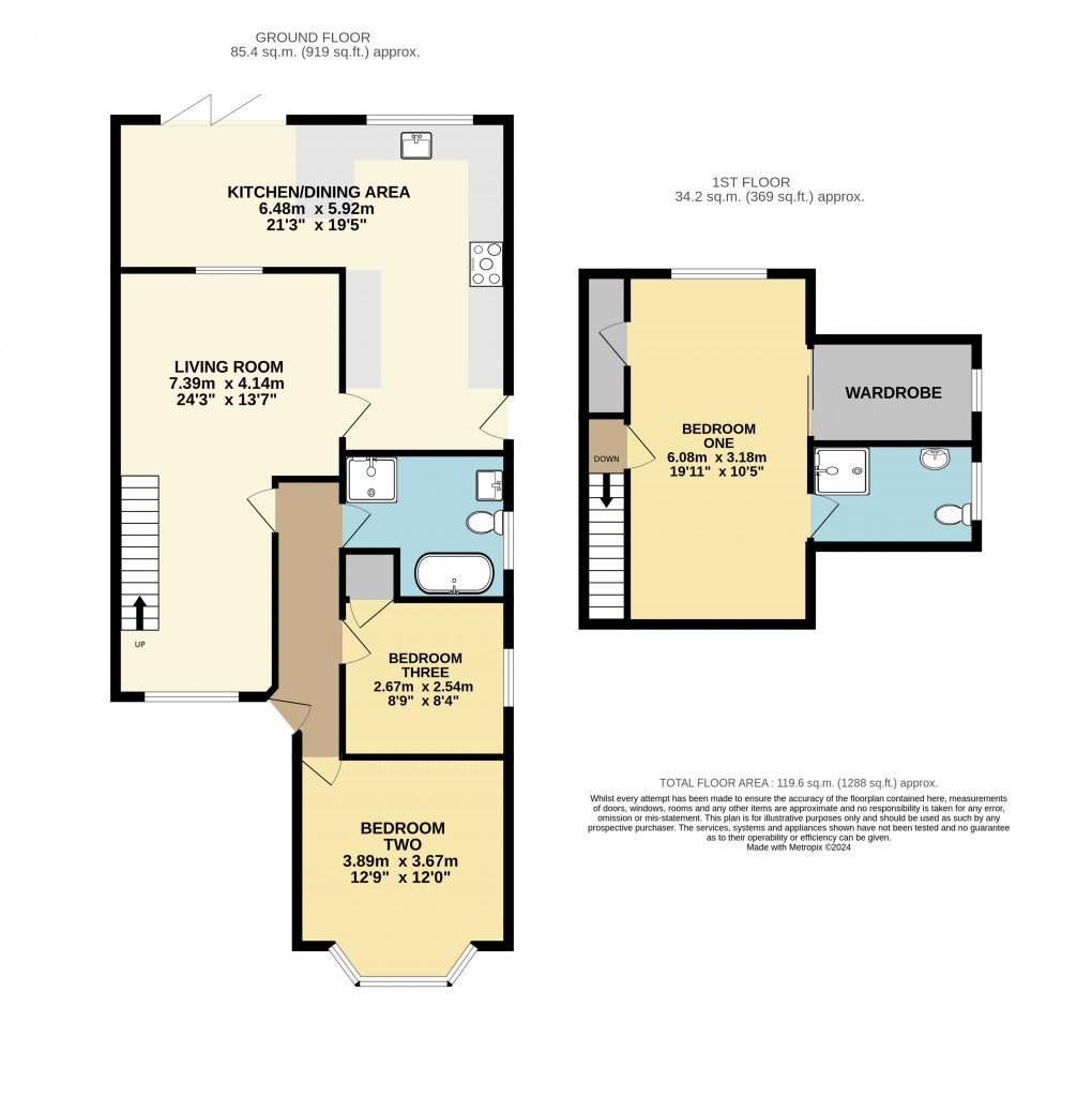 Floorplan for Dunstable, Beds