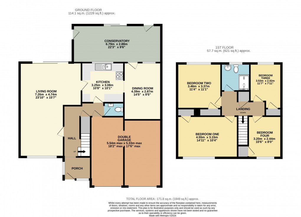 Floorplan for Leighton Buzzard, Bedfordshire