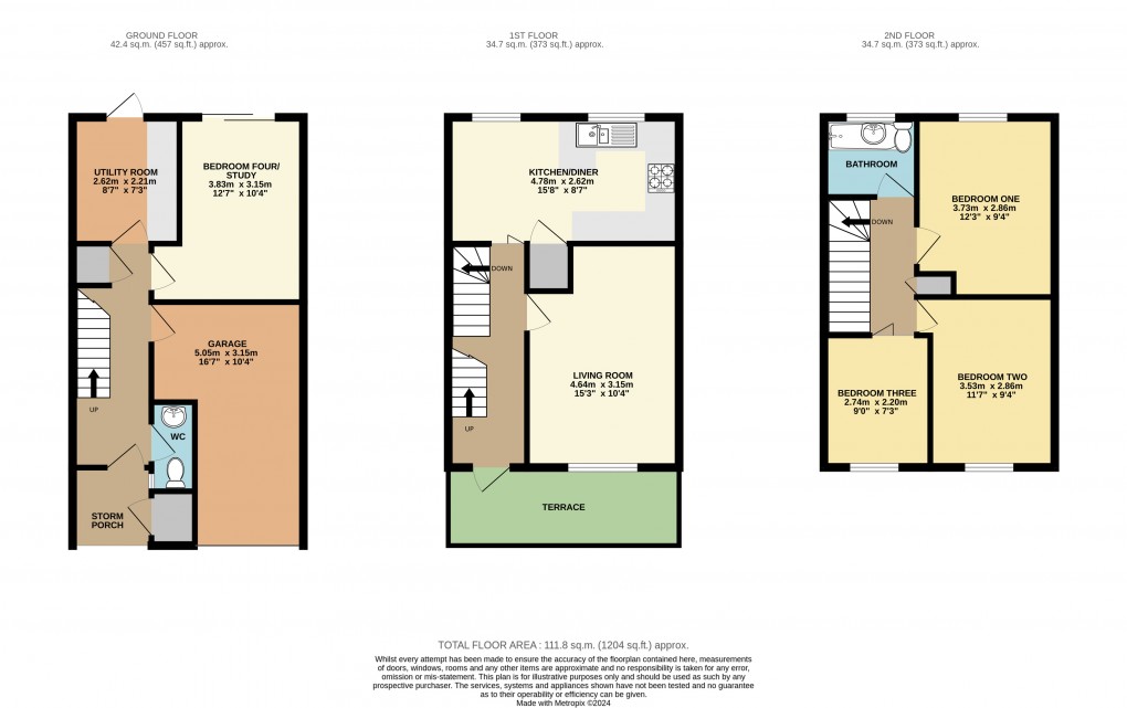 Floorplan for Dunstable, Bedfordshire