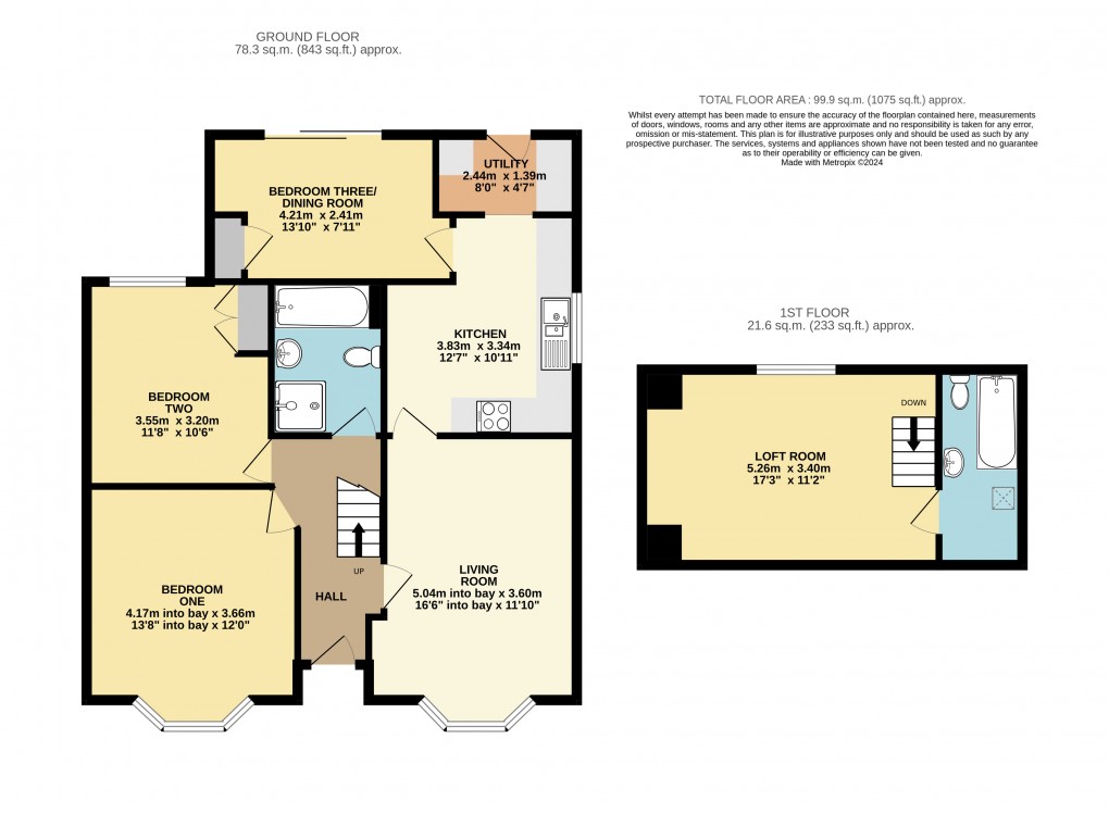 Floorplan for Dunstable, Bedfordshire