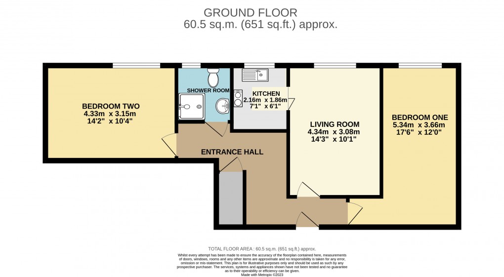 Floorplan for Lammas Walk, Leighton Buzzard, Beds